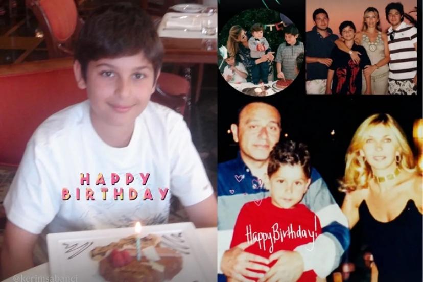 Arzu Sabancı'nın duygu yüklü paylaşımı: Oğlu Kerim'in doğum gününü eski fotoğraflarla kutladı