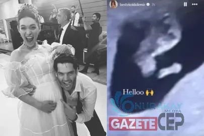 Dünya evine giren ünlü oyuncudan düğünde bebek sürprizi!