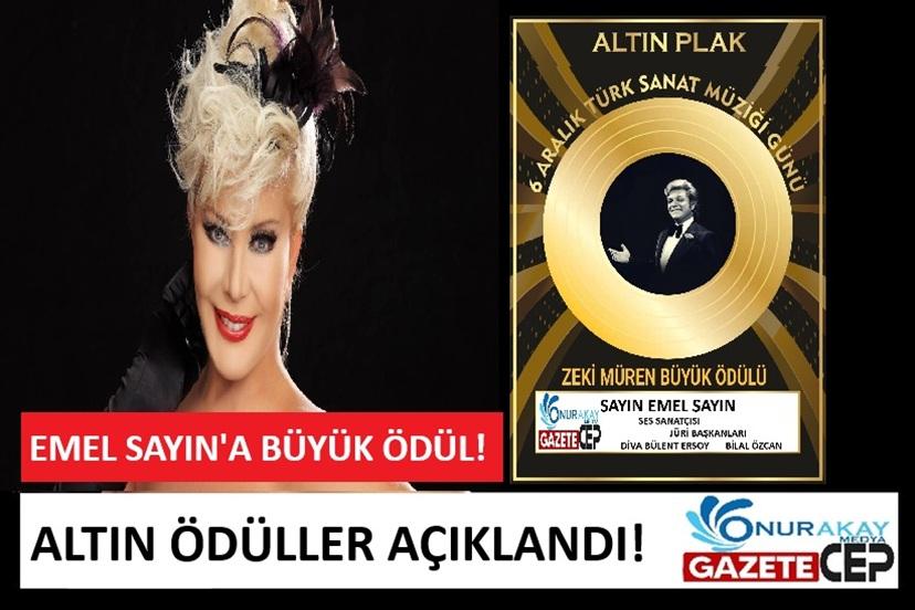 Emel Sayın’a Zeki Müren Büyük Ödülü!
