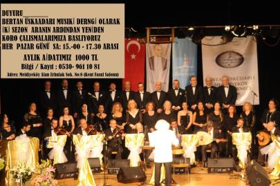 Bertan Üsküdarlı Musiki Derneği Yeniden Hayat Buluyor! İki Sezon Aradan Sonra Pazar Günleri Mecidiyeköy'de Buluşuyor