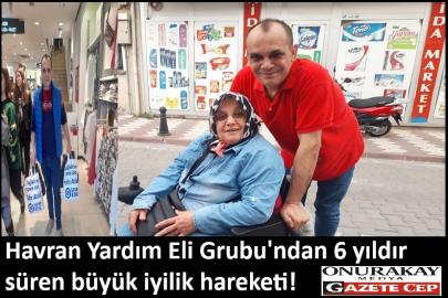 Gazeteci Hasan Akar'ın öncülüğünde Havran Yardım Eli Grubu'ndan 6 yıldır süren büyük iyilik hareketi