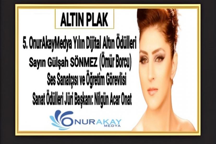 “6 Aralık Türk Sanat Müziği Günü Özel Ödülü” Gülşah Sönmez’e verildi!