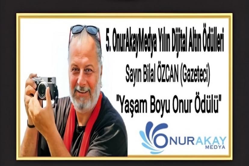 Bilal Özcan, Yaşam Boyu Onur Ödülü’ne layık görüldü ve Altın Kalem ile ödüllendirildi!