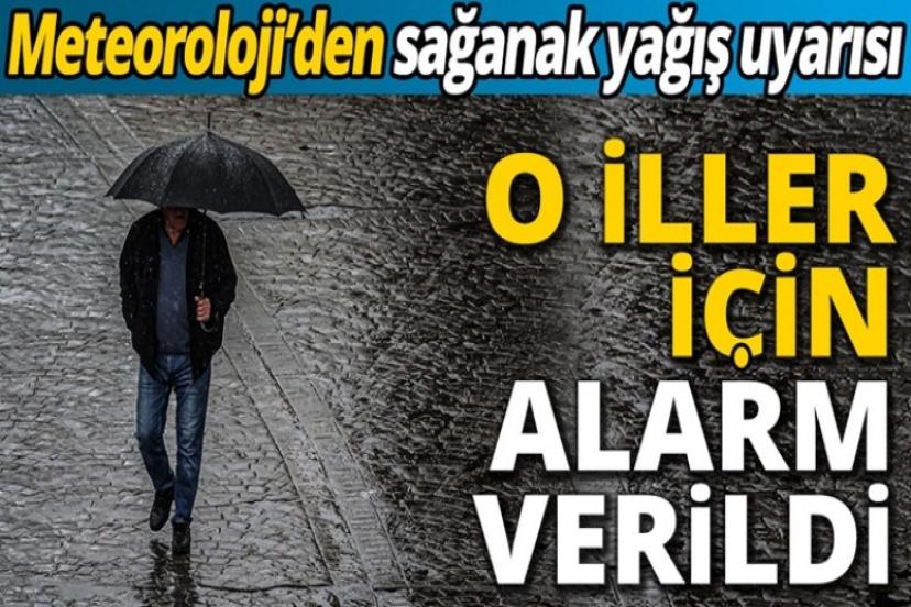 Dikkat! Türkiye genelinde sağanak alarmı verildi…