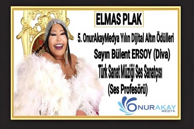 Diva Bülent Ersoy “Elmas Plak” ödülüne layık görüldü!