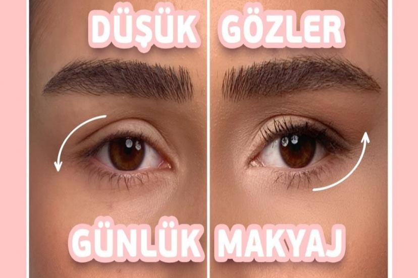 Göz kapağı düşenler için göz makyajı tüyoları!