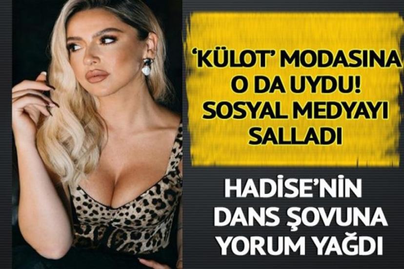 Hadise külot modasına uydu sosyal medya yıkıldı!