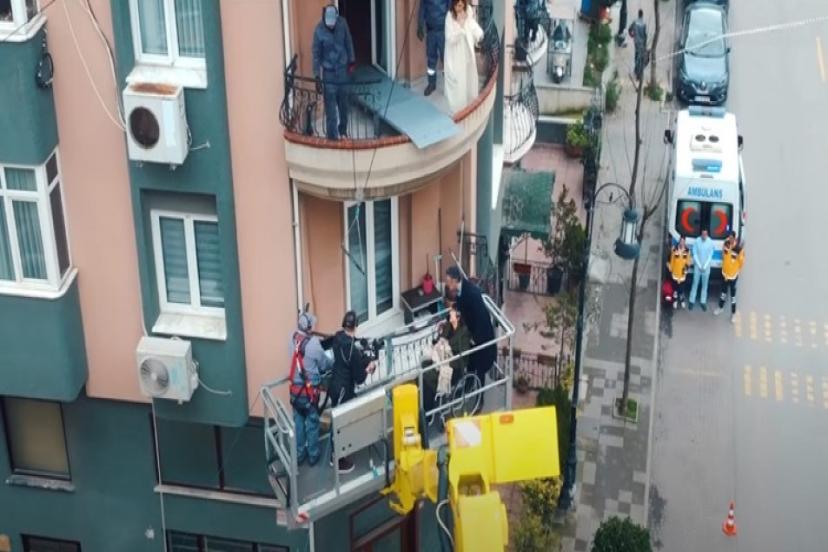 İşte Yan Oda dizisinin kamera arkası görüntüleri