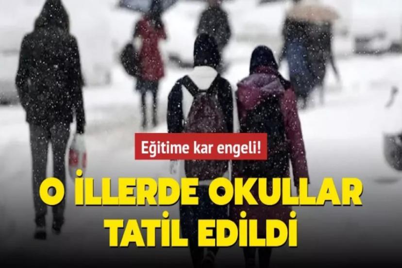 Kar tatili genişliyor: 27 Şubat Perşembe günü okulların tatil olduğu iller ve detaylar!