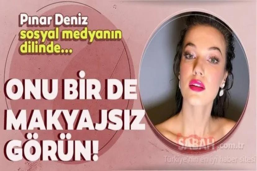 Makyajsız yakalanan Pınar Deniz'in tarzı olay oldu!