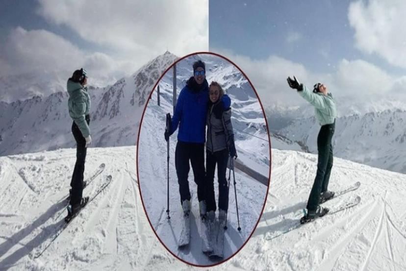 Pelin Akın Özalp’ten Saint Moritz kaçamağı: Kayak keyfi ve doğanın tadı