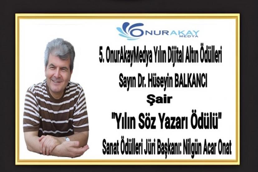 Şarkısı “Yılın Şarkısı” seçilen Hüseyin Balkancı Altın Kalem ile ödüllendirildi!