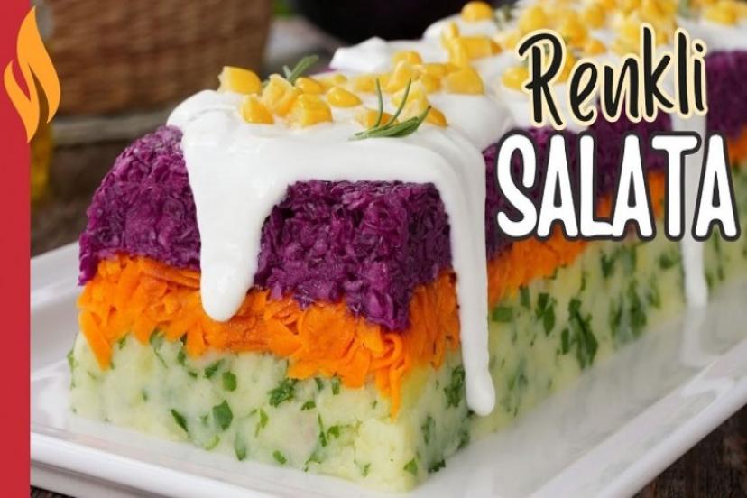 Üç renkli salata tarifi! Çay yanlarına çok yakışan üç renkli salata nasıl yapılır?