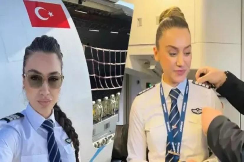 Ünlü futbolcunun eşi sorumlu kaptan pilot oldu