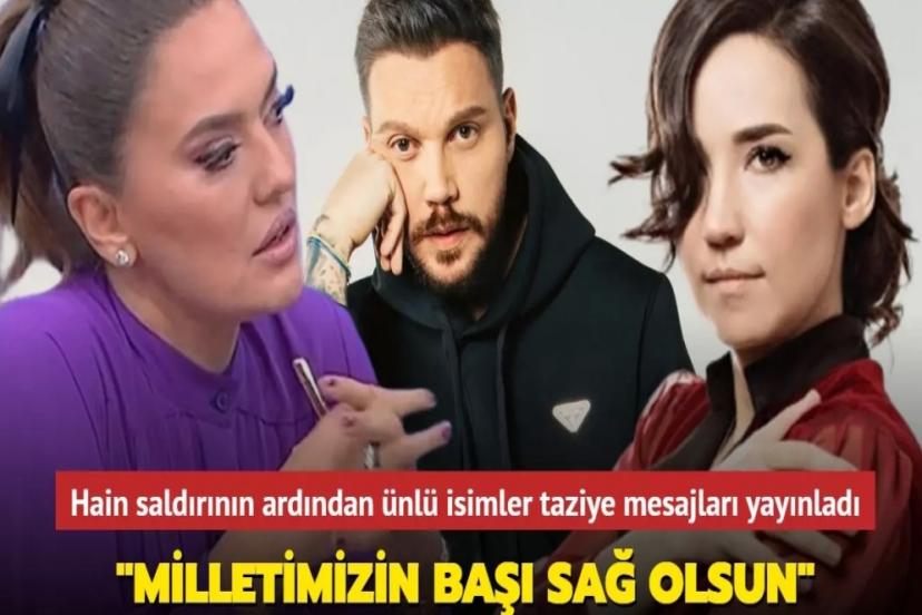 Taziye mesajları yayınlayan ünlü isimler terörü lanetledi!