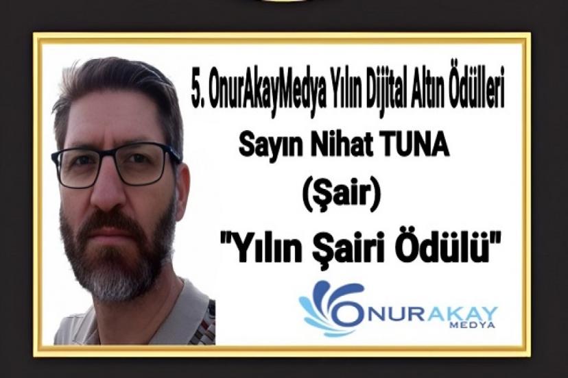 “Yılın Şairi” seçilen Nihat Tuna Altın Kalem’ ile ödüllendirildi!