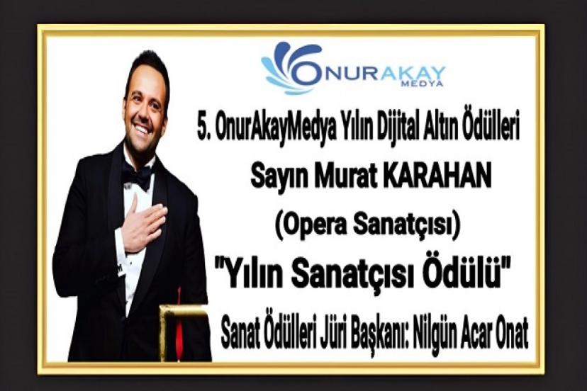 “Yılın Sanatçısı” seçilen Murat Karahan Altın Mikrofon ile ödüllendirildi!