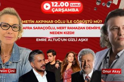 Pelin Çini ve Onur Akay canlı yayınları! Sinan Akçıl ve Ece Erken aşkı...